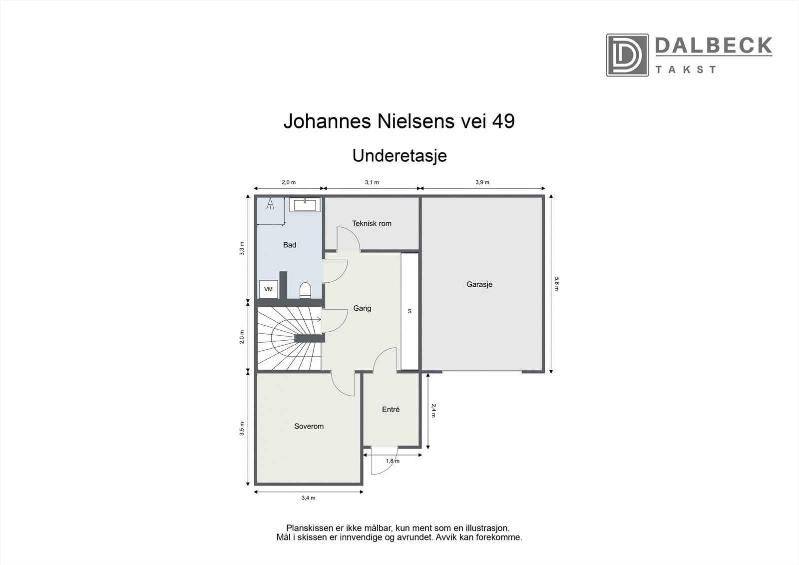PLANTEGNING UNDERETASJE Galleribilde