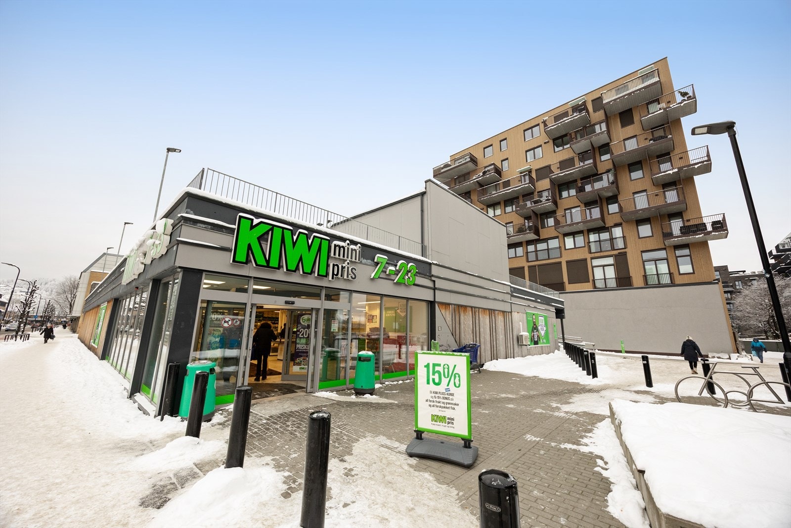 Her bor du like ved diverse butikker. Galleribilde