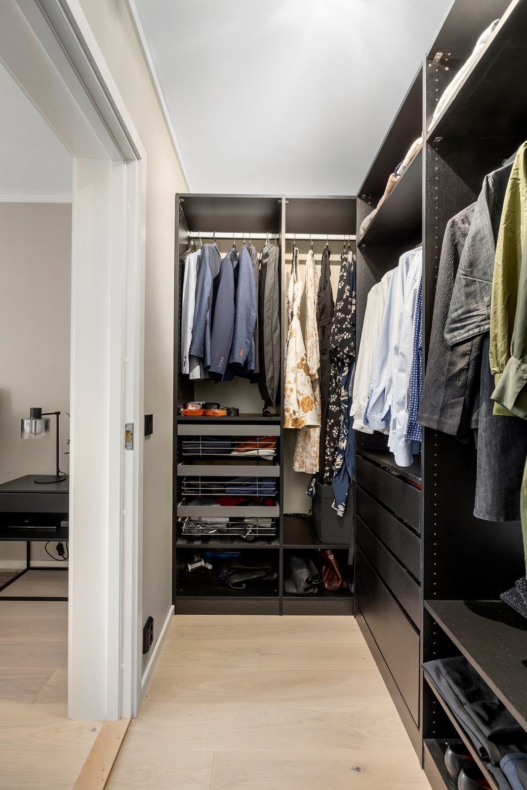 Rom benyttet som walk in closet, er på byggetegninger betegnet som bod Galleribilde