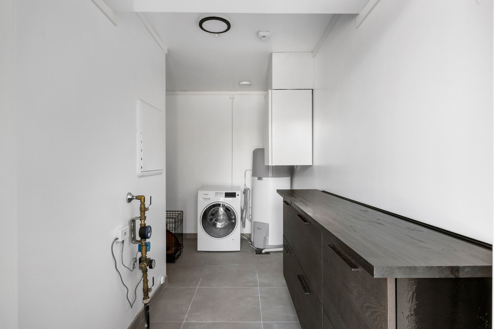 Teknisk rom er på bygningstegninger betegnet som sportsbod Galleribilde