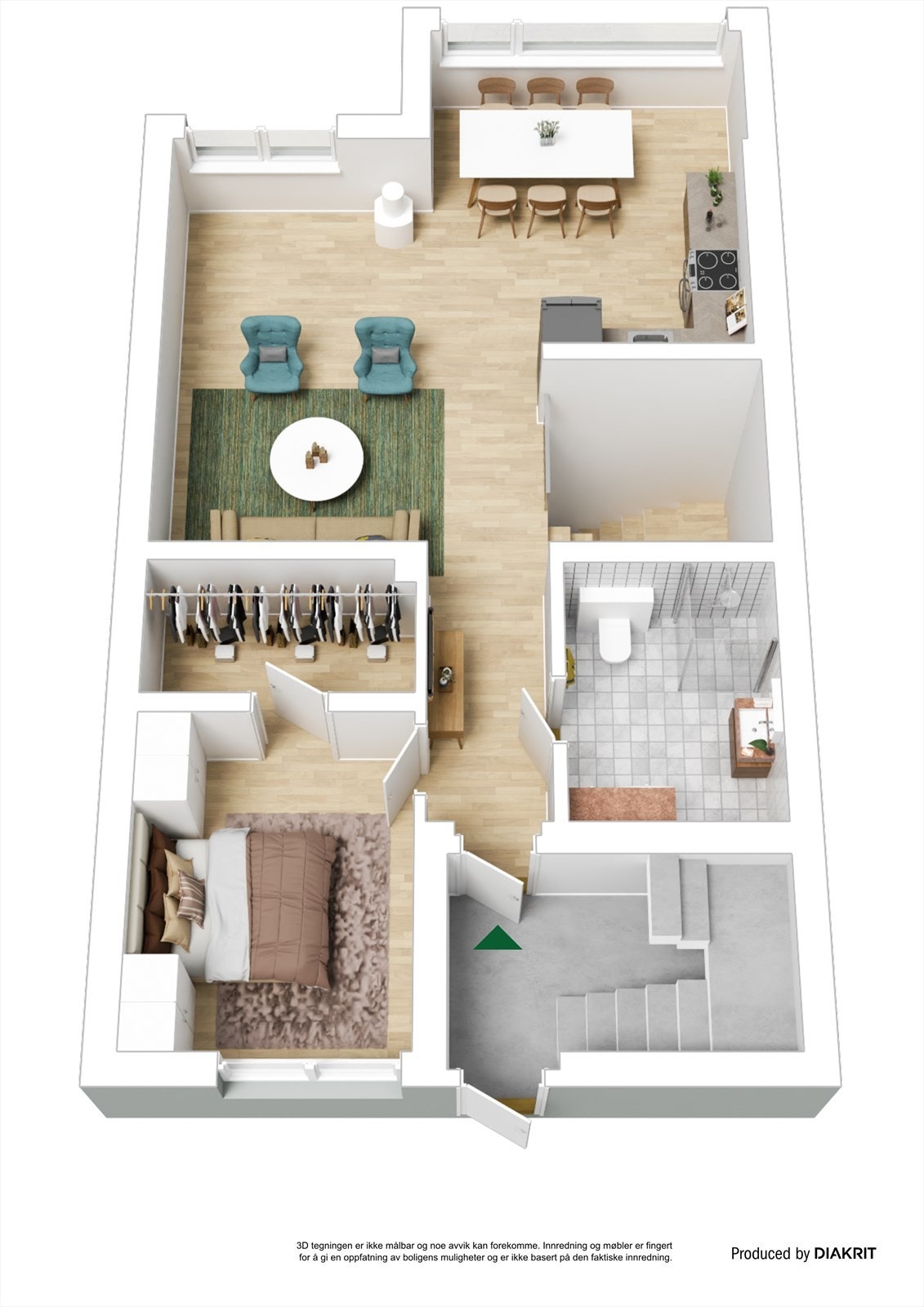 Plantegning 2. etasje Galleribilde