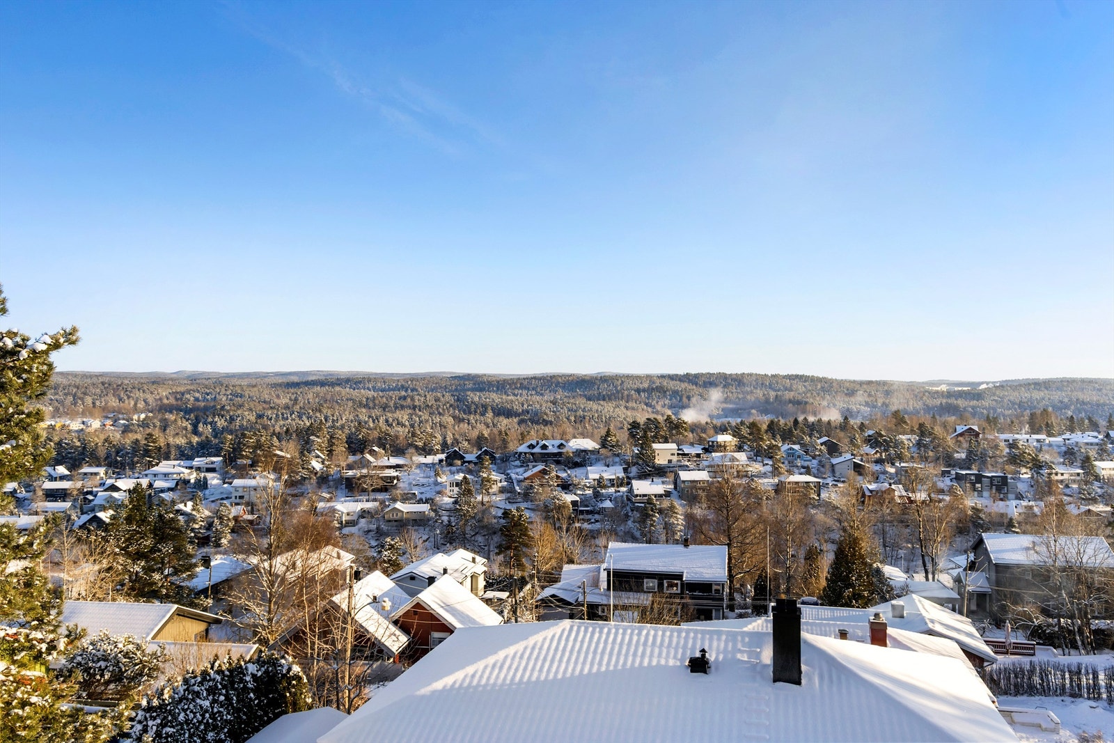 Utsikt fra takterrassen Galleribilde