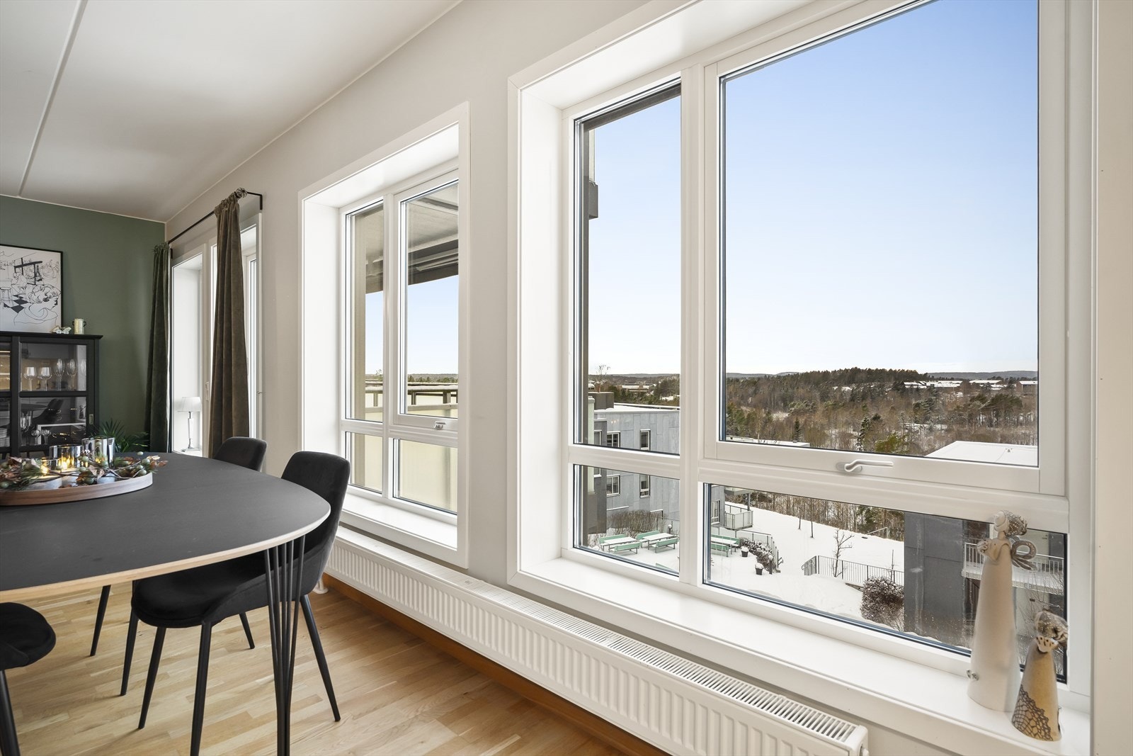 Spisestue med utsikt Galleribilde