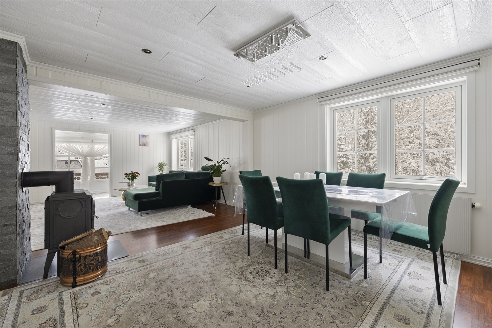 Her er det enkelt å samle familie og venner i ulike soner. Galleribilde