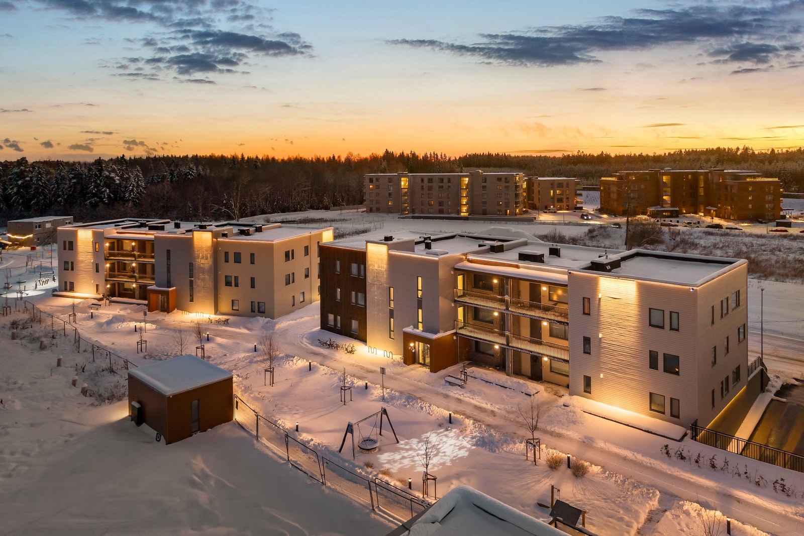 Her er det stille og rolige omgivelser, med kort vei til mange flotte tur- og rekreasjonsområder Galleribilde