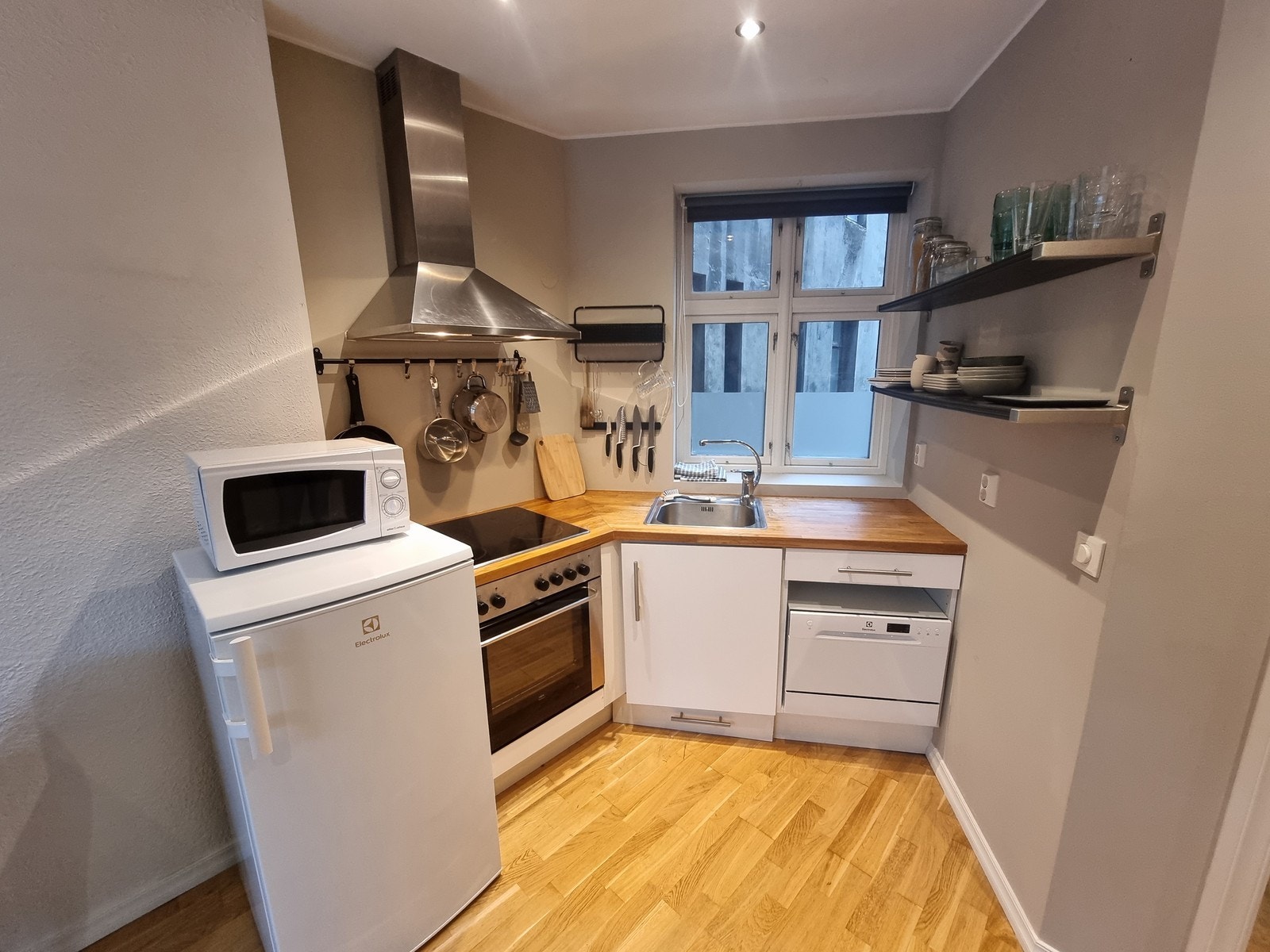 Kjøkken - Hvitevarer: Kjøleskap, komfyr og oppvaskmaskin følger med i leien Galleribilde