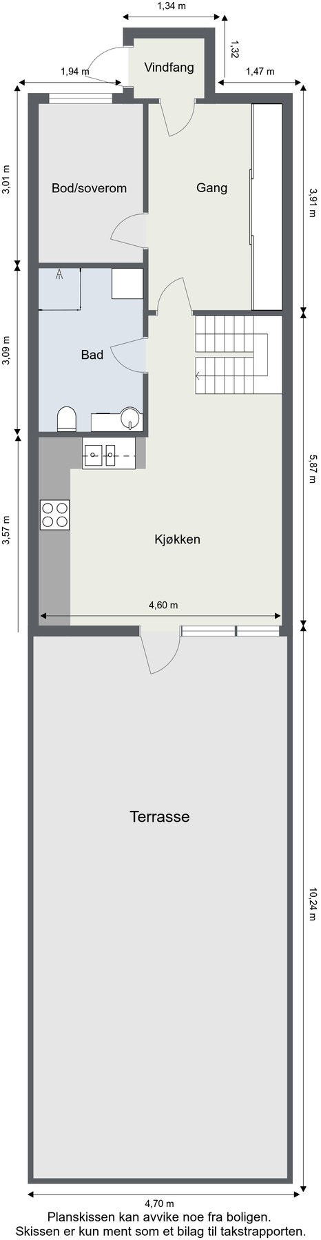 Planskisse 1.etasje. Galleribilde