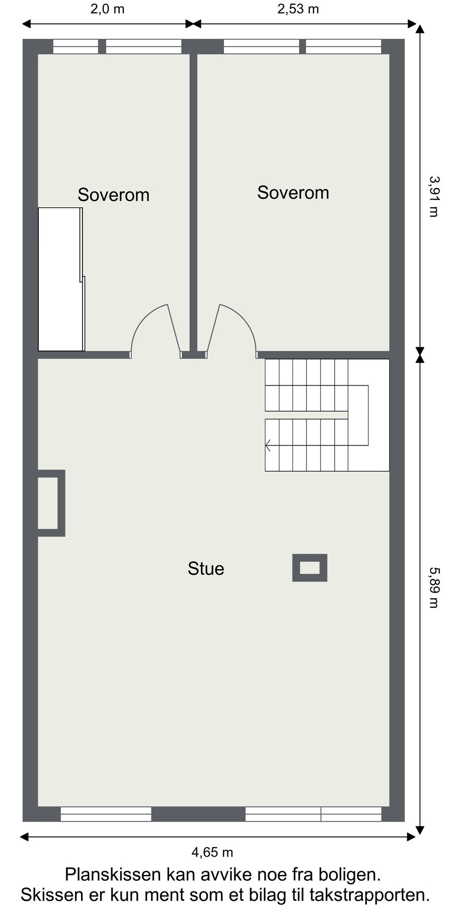 Planskisse 2.etasje. Galleribilde