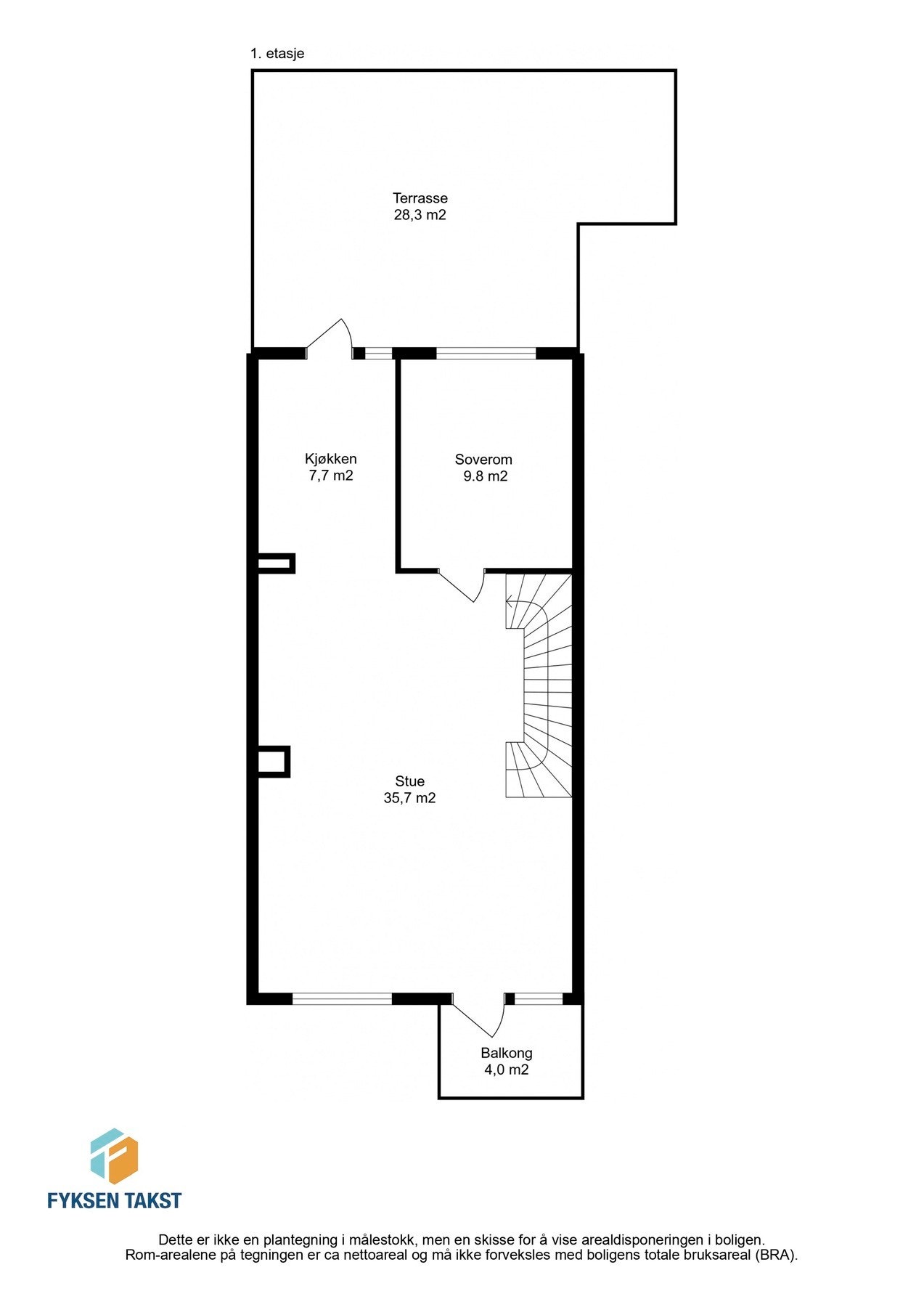 Planskisse 1.etasje. Galleribilde