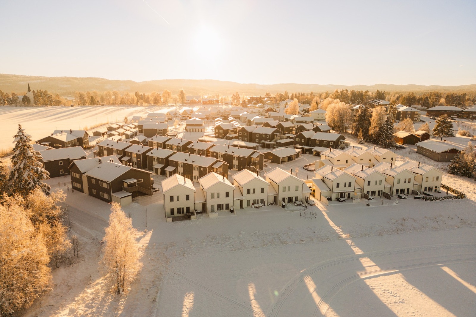 Plasseringen gir fri og helt nydelig utsikt over den landlige idyllen. Galleribilde