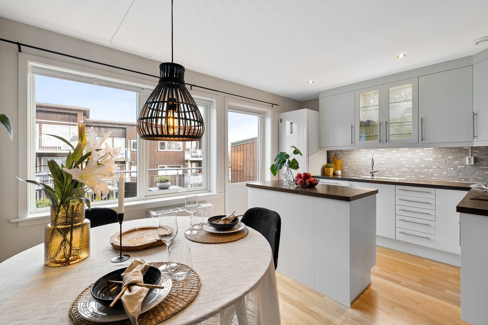 På kjøkken er det installert varmepumpe Galleribilde