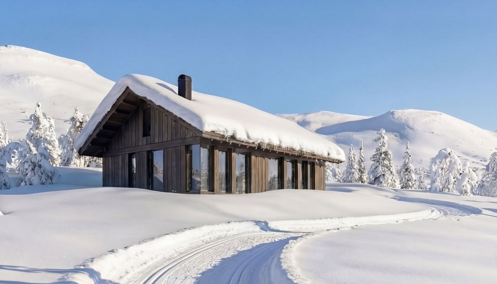 Illustrasjon Vy19AH som er priset i annonsen. Her vist i et annet terreng Galleribilde