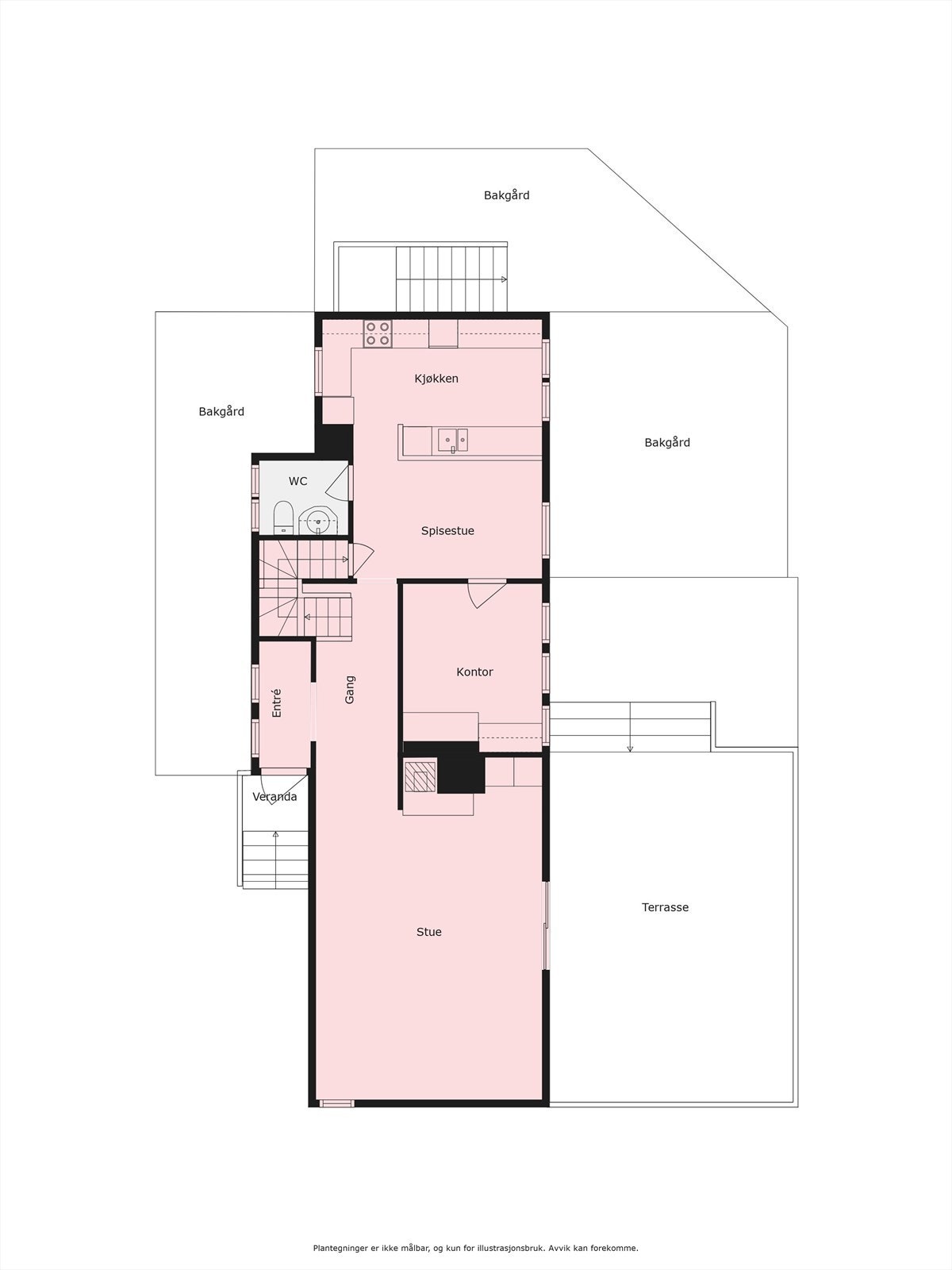 Plantegning Galleribilde