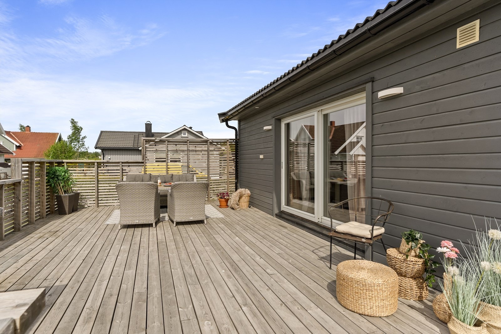 Terrassen ble bygget i 2020. Galleribilde