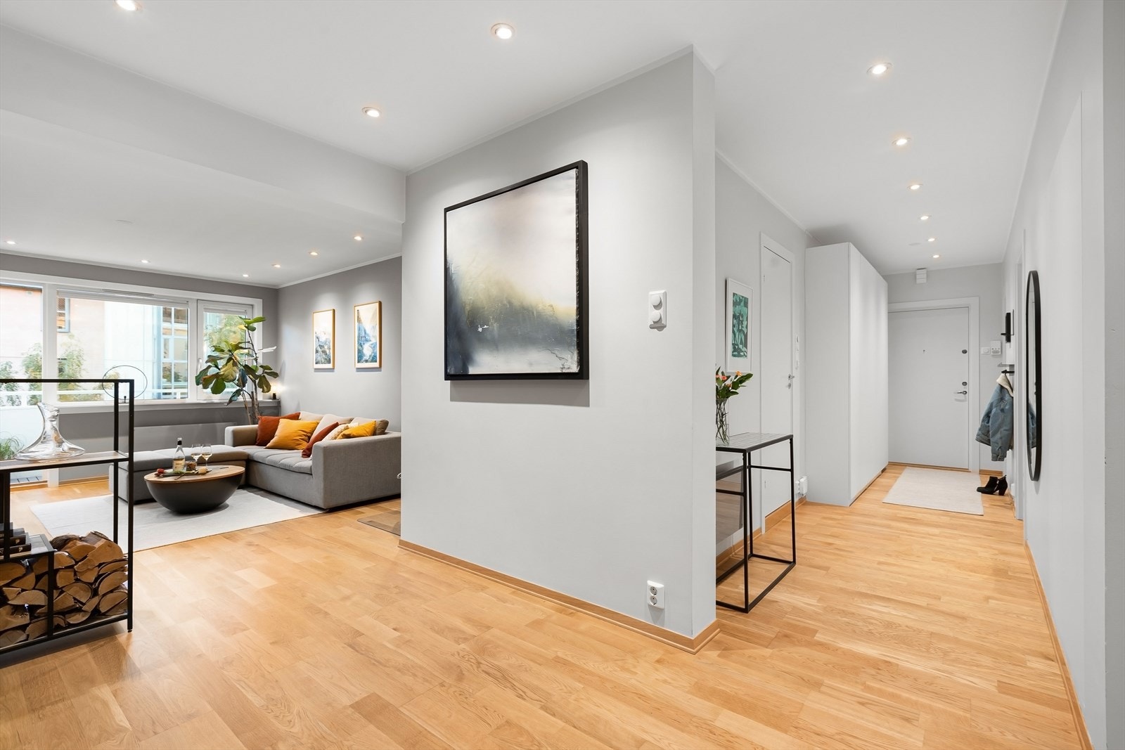 Innover gangen ligger soverommene som en stille sone Galleribilde