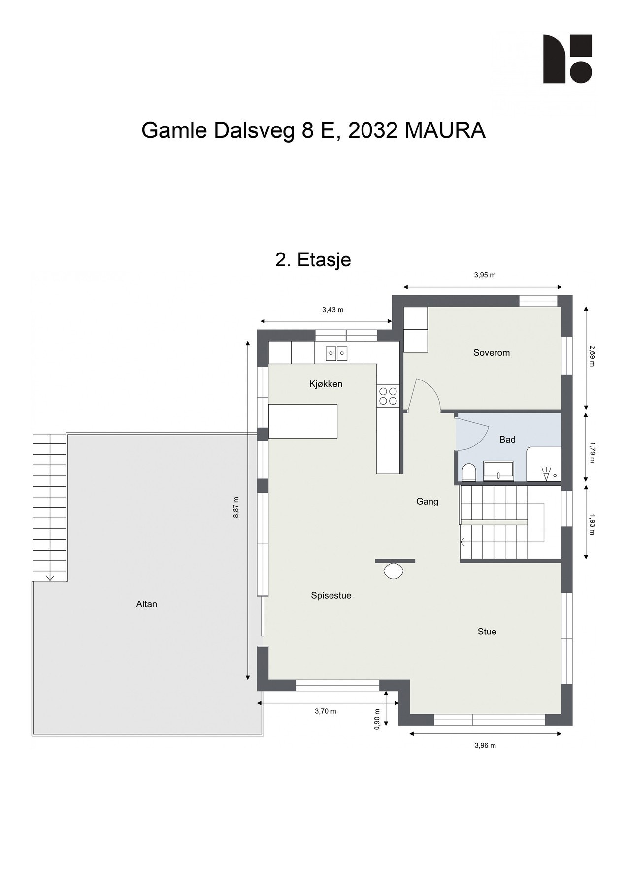 Plantegning 2. Etasje. Galleribilde