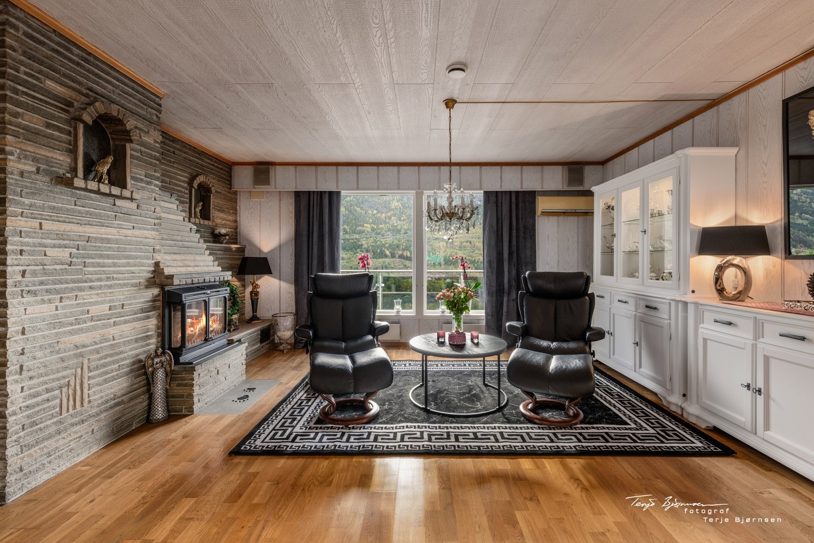 Stue. Flott peis. Galleribilde