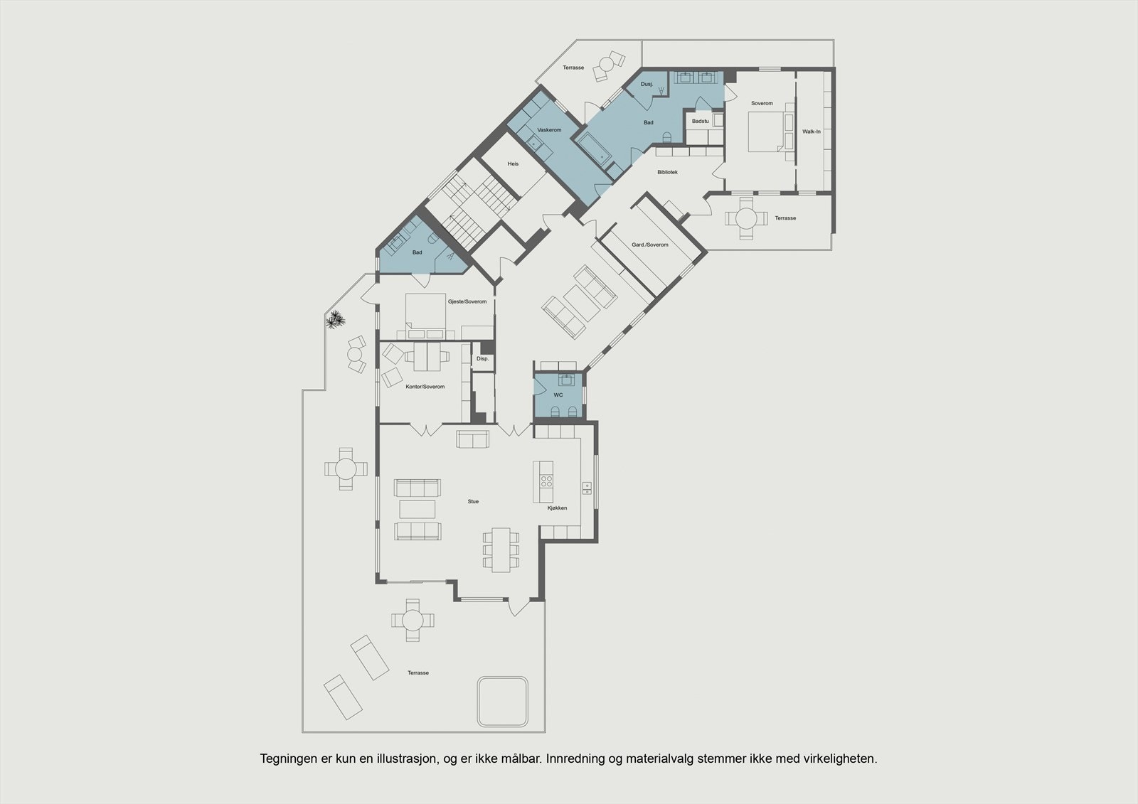 Plantegning Galleribilde