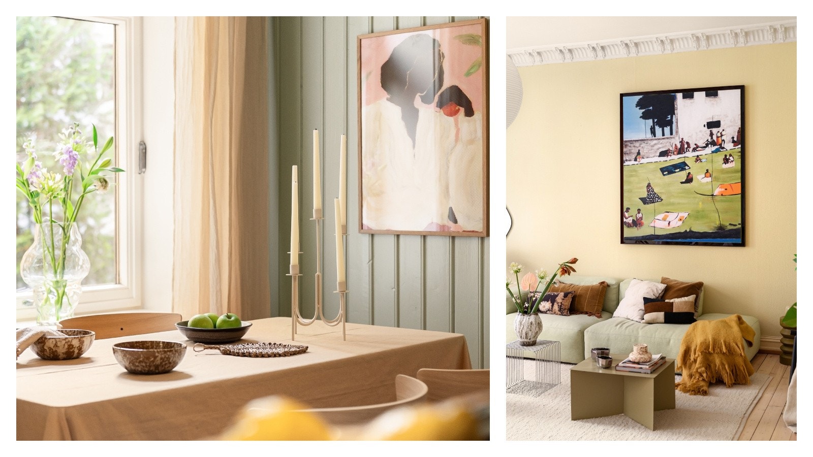 Også dette rommet er nymalt i lekre lyse farger før visning. Galleribilde