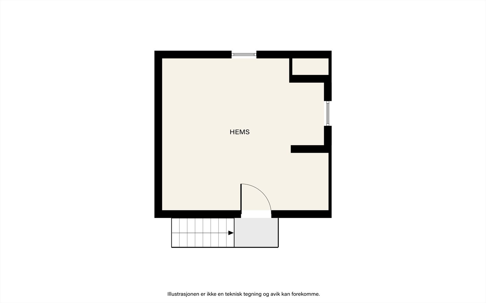 Plantegning hems. Galleribilde