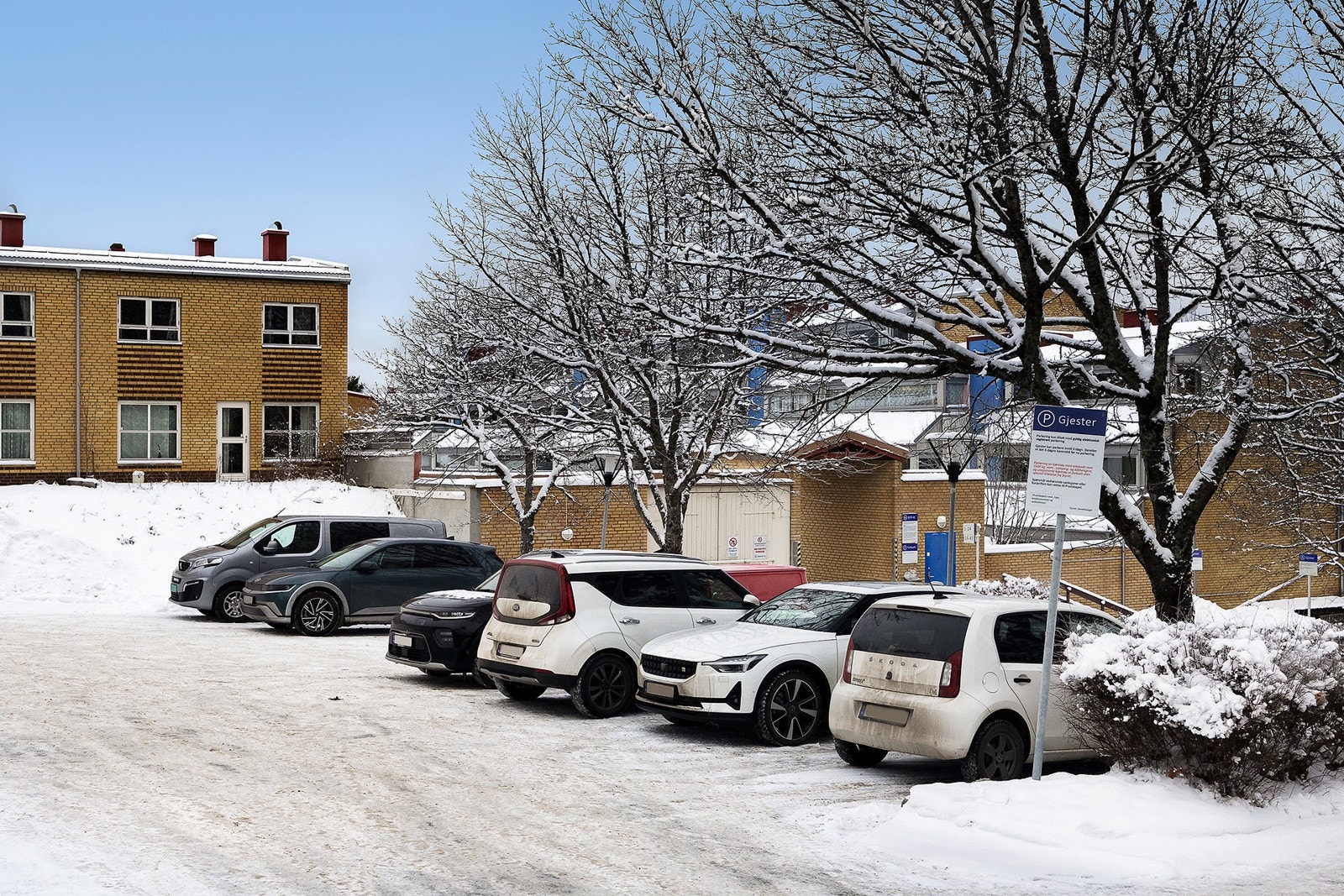 Borettslaget disponerer flere gjesteparkeringsplasser for besøkende. Galleribilde