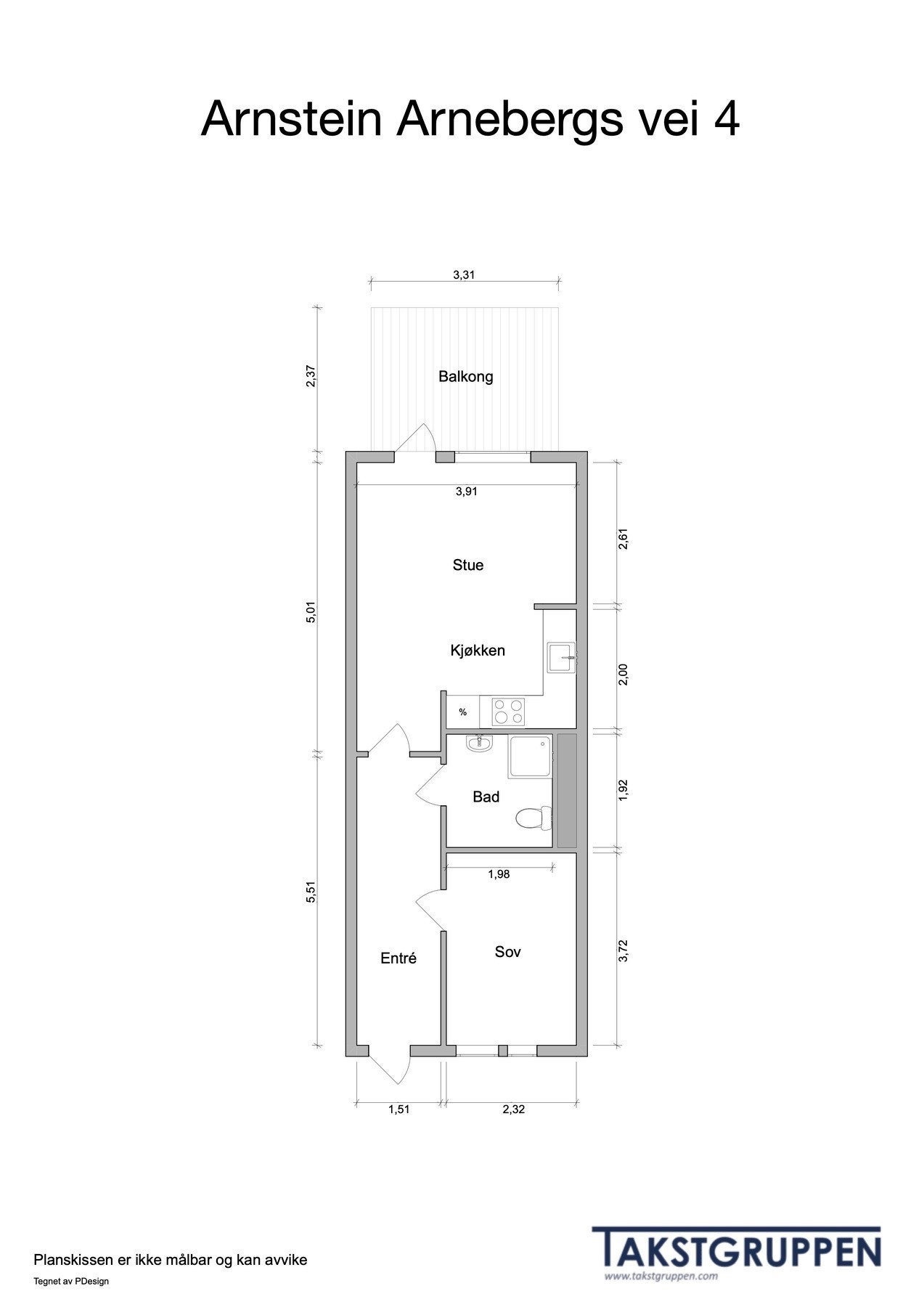 Gjennomgående planløsning Galleribilde