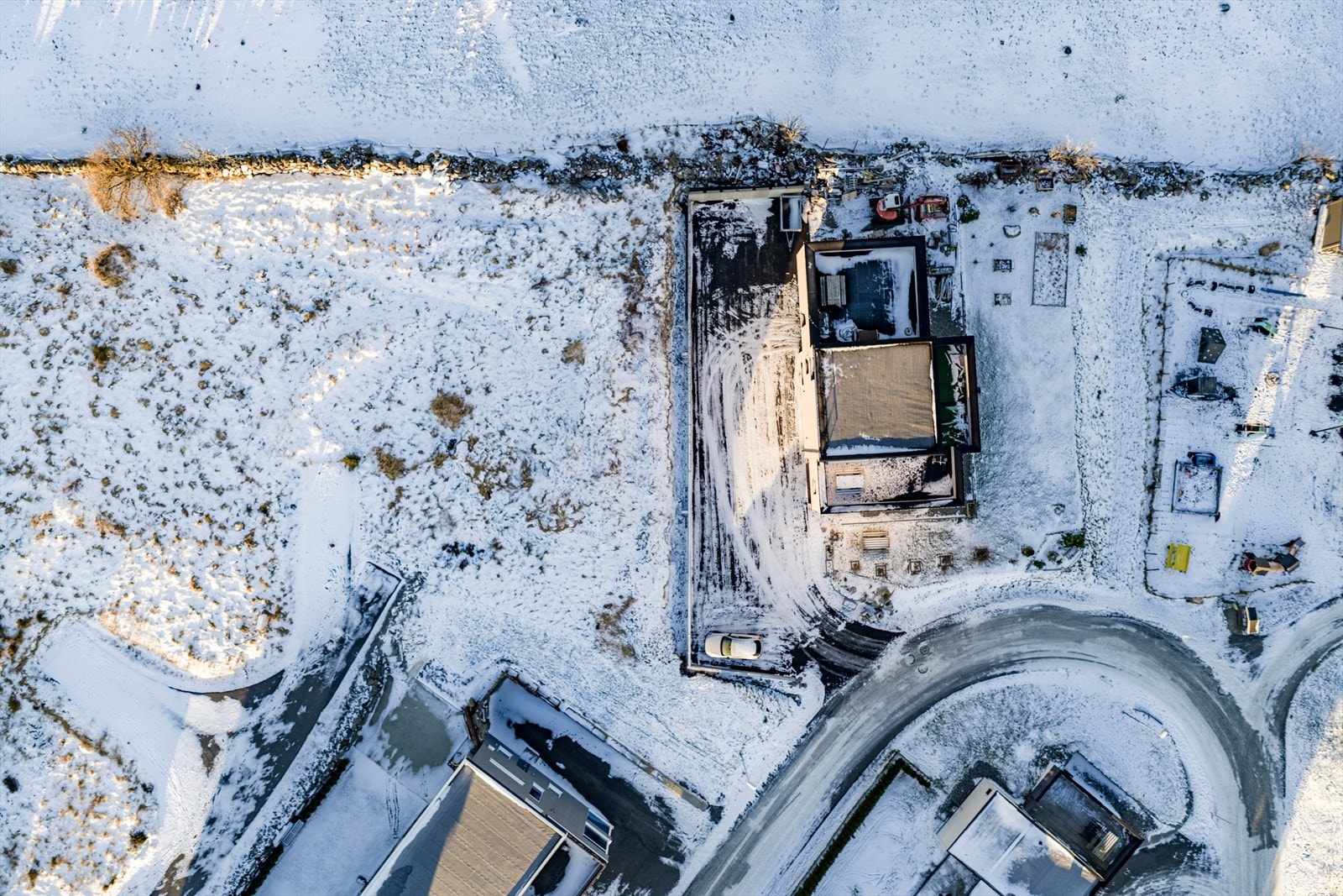 Tomten sett ovenfra Galleribilde