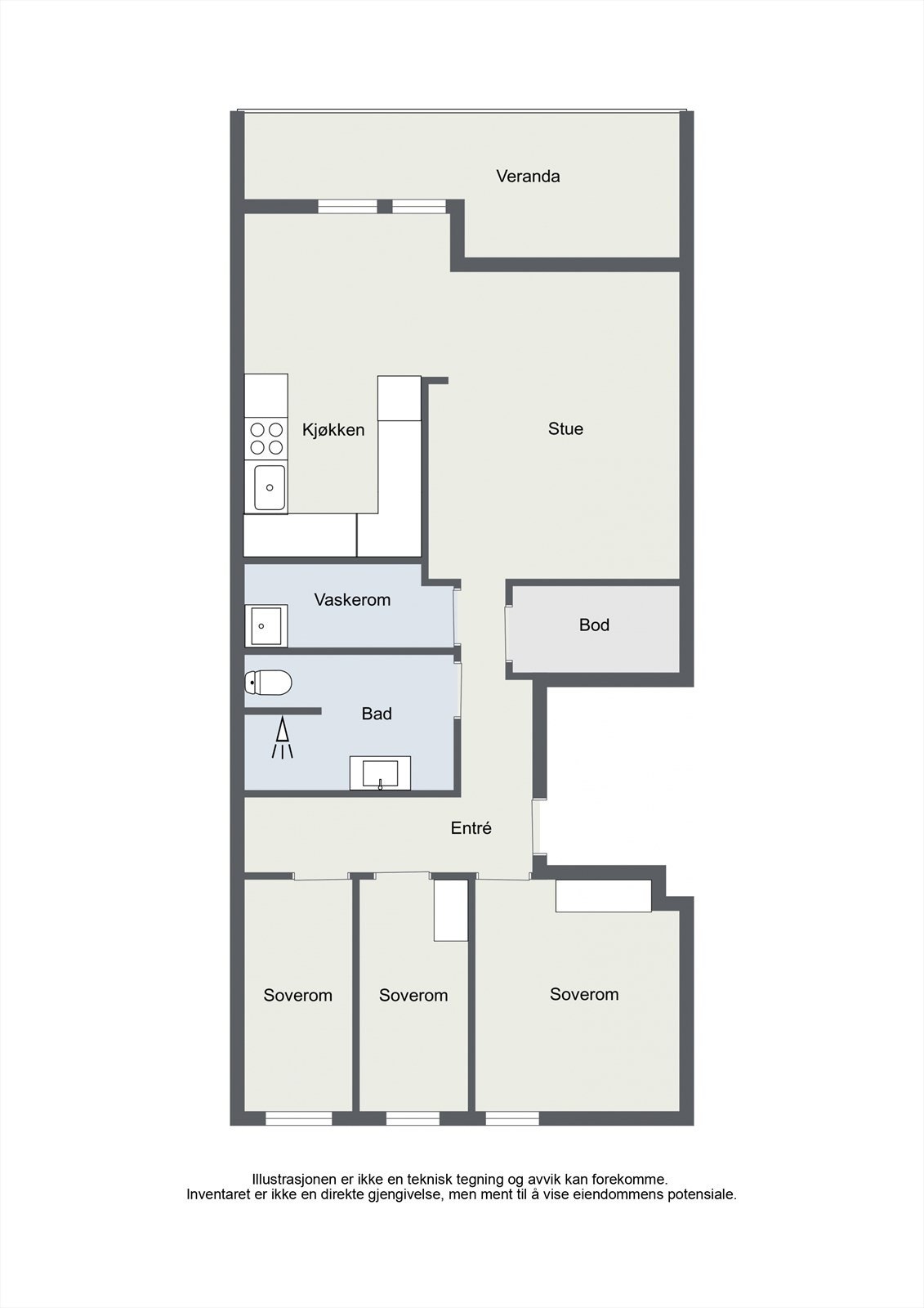 Valhallveien 5b - 2D - 1. Floor - Letterhead Galleribilde