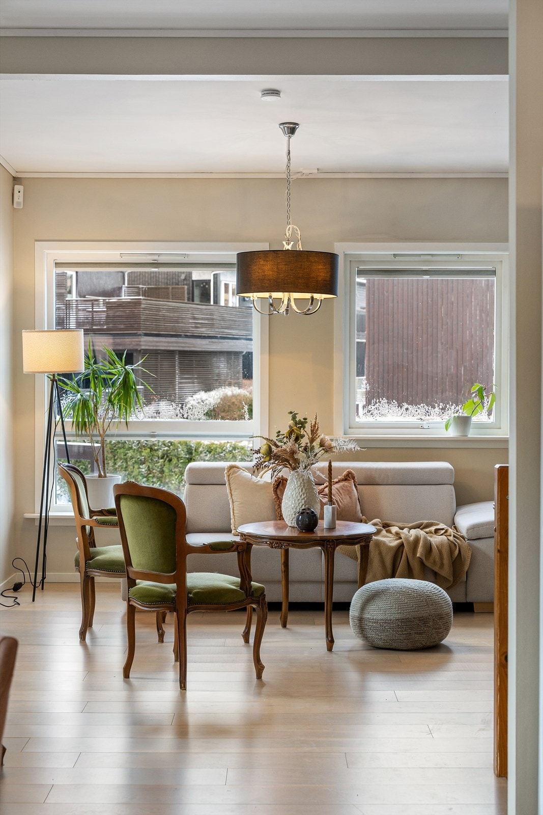 Boligen er malt i lyse og delikate farger. Galleribilde