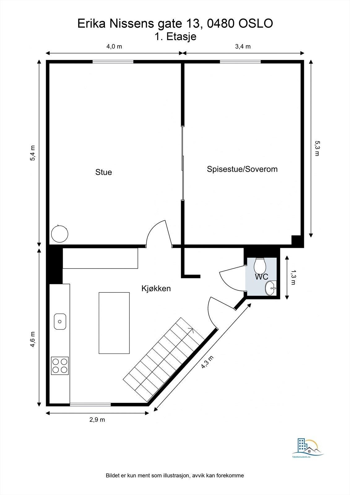 Plantegning til orientering. Galleribilde