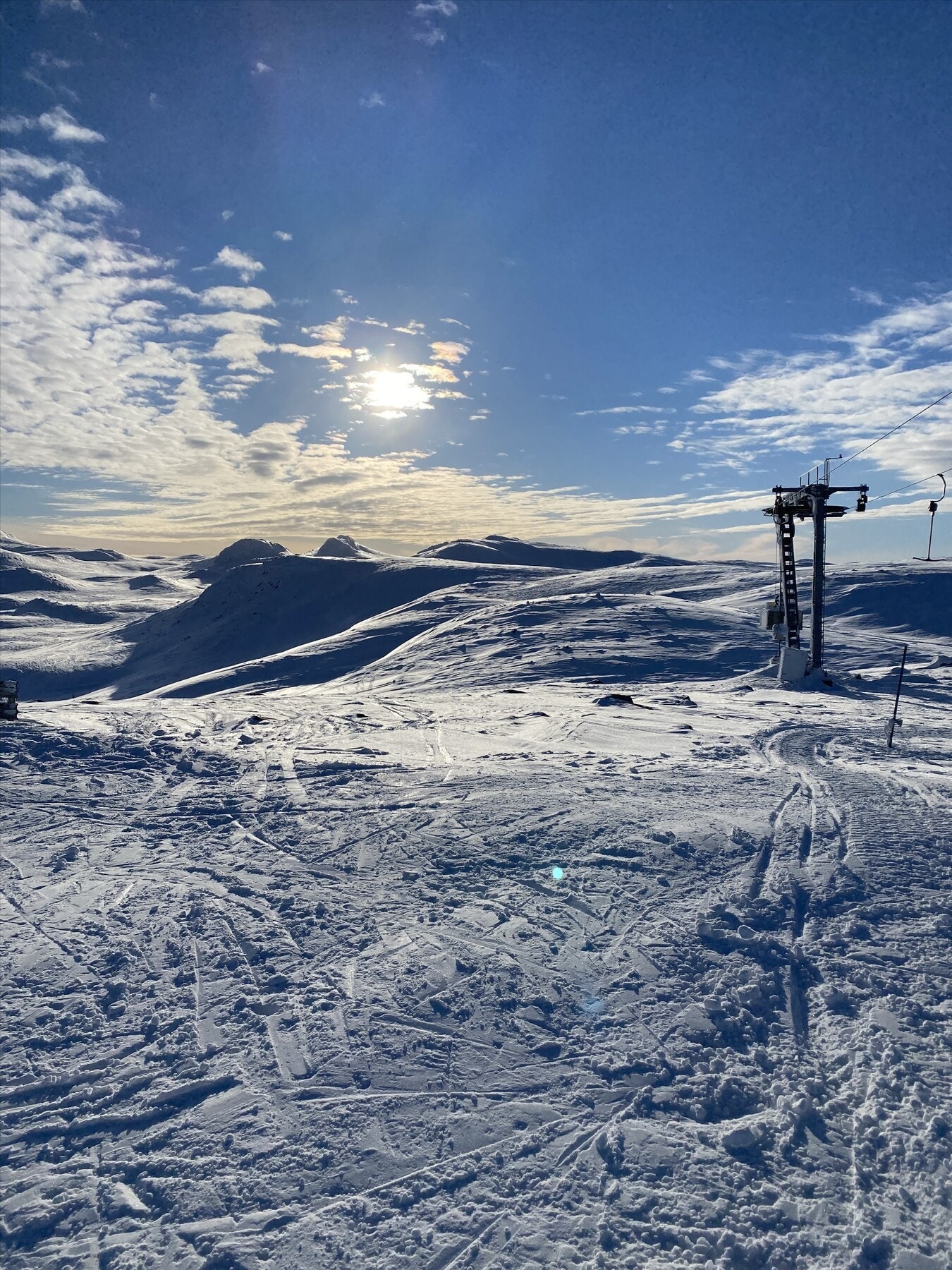 Toppen av skianlegg (Selgers bilde) Galleribilde