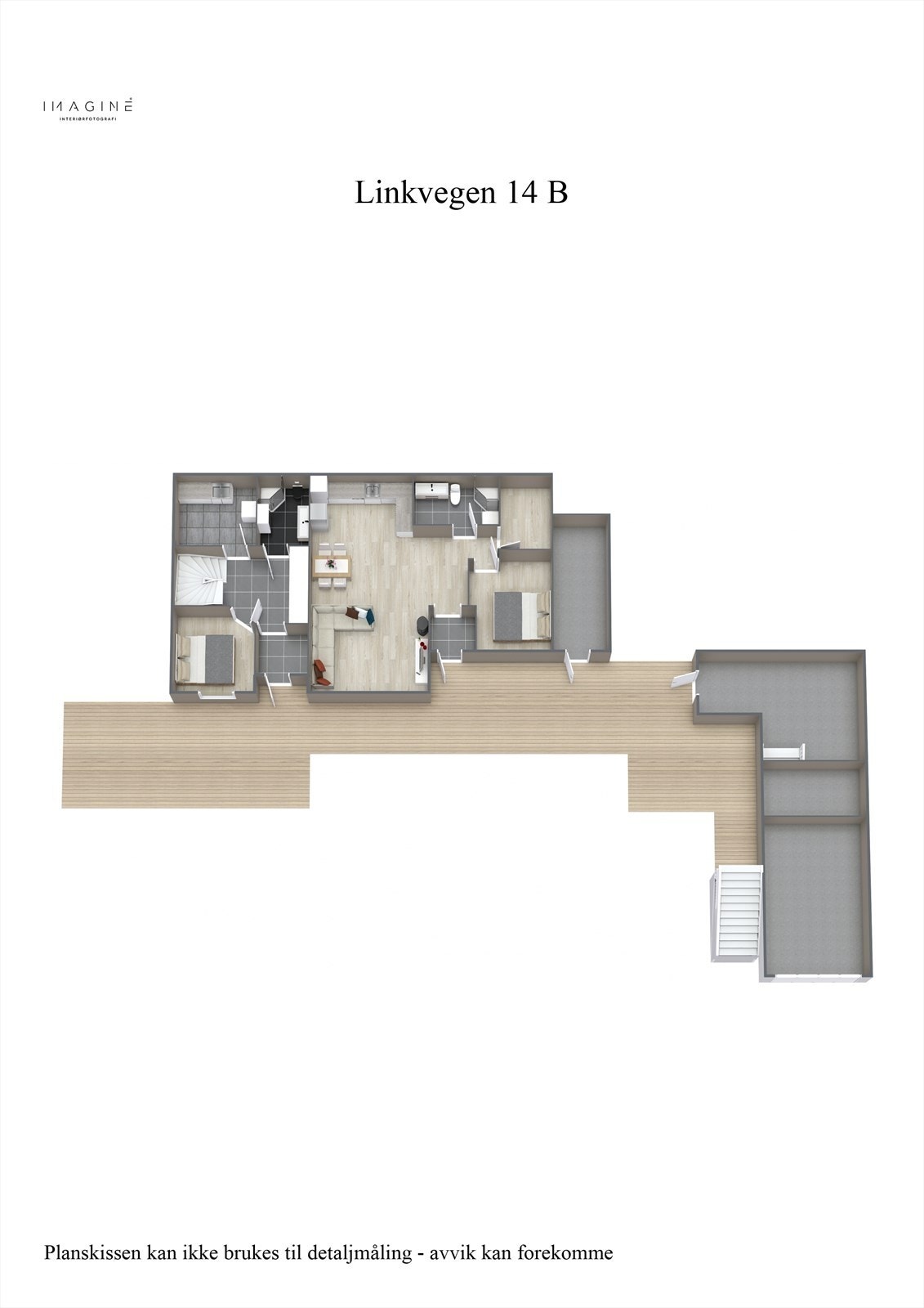 Linkvegen 14 B - 3D - 1 etg Galleribilde