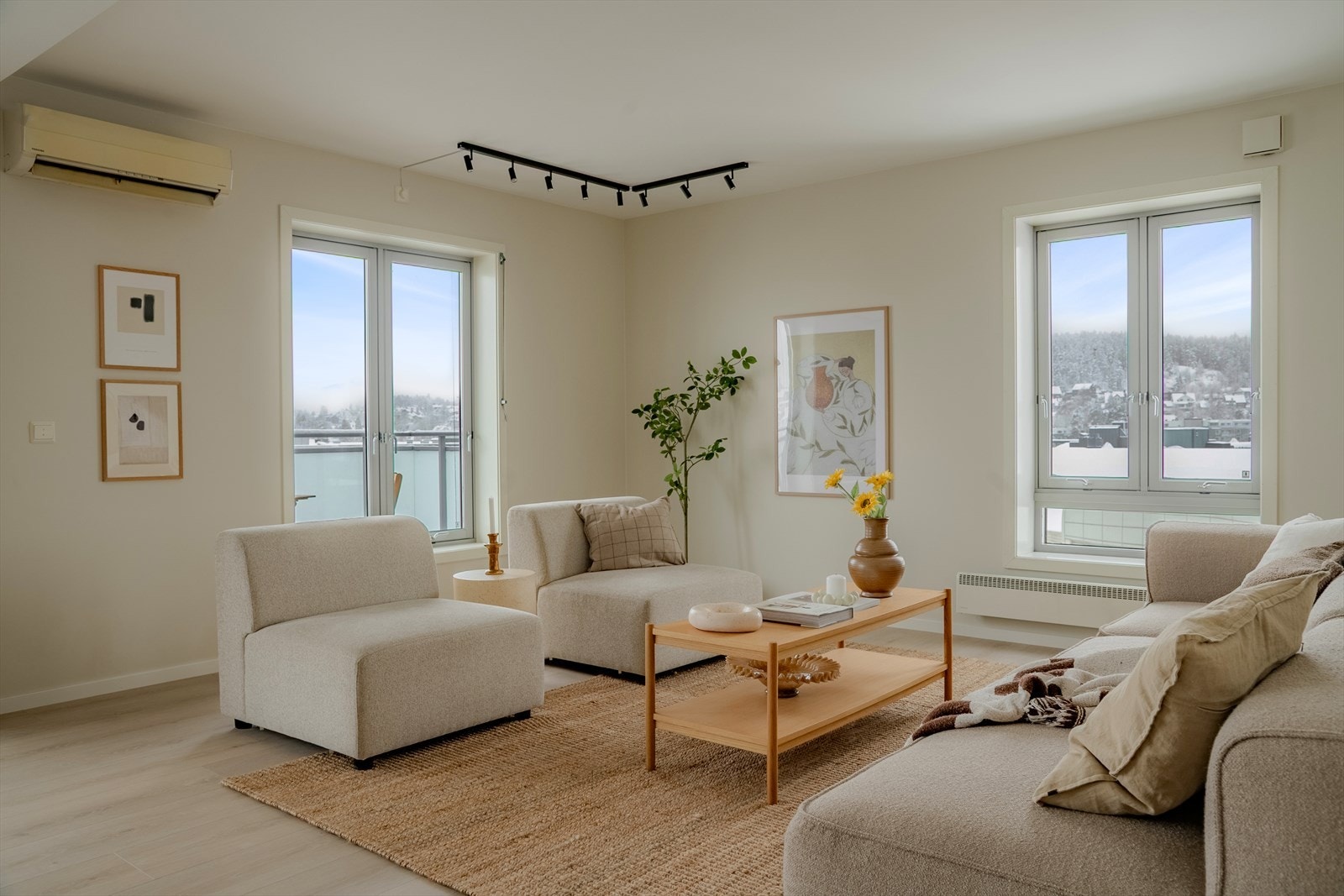 Varmepumpe sørger for et behagelig inneklima året rundt. Galleribilde