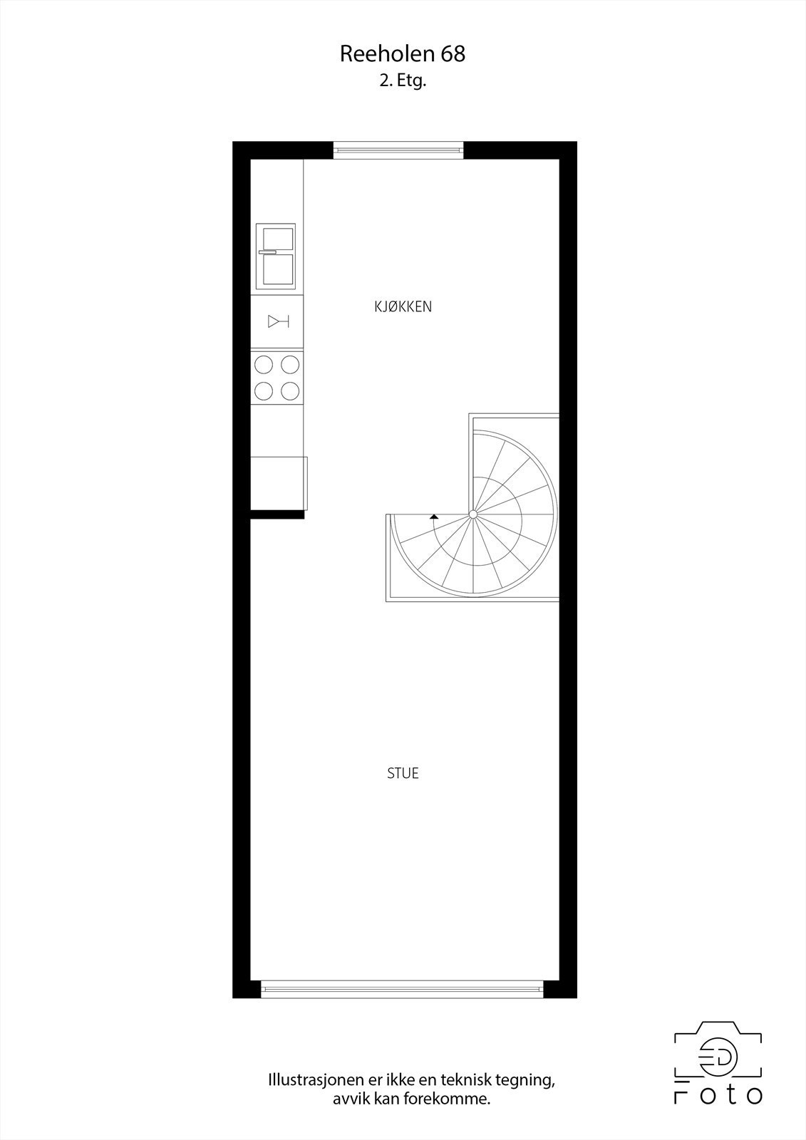 Plantegning 2. etasje Galleribilde