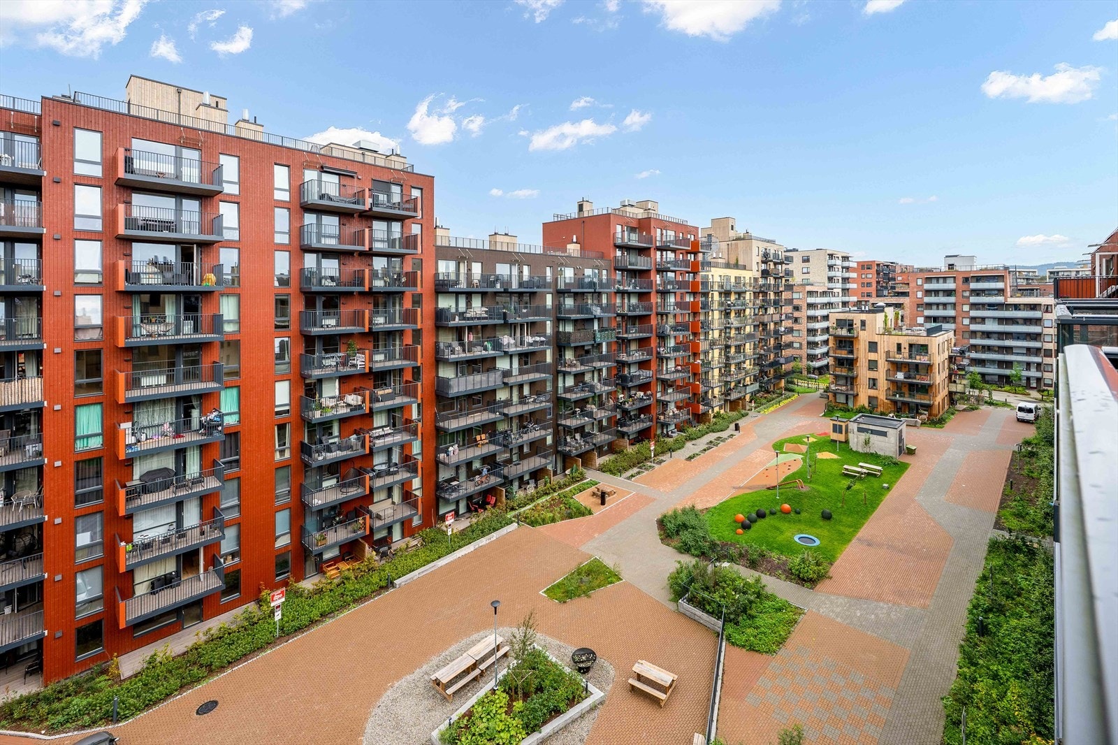 Lørenskog Hageby har flere flotte fellesarealer som kan benyttes. Galleribilde