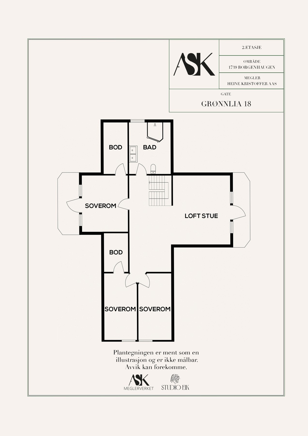 Plantegning 2. etasje. Galleribilde