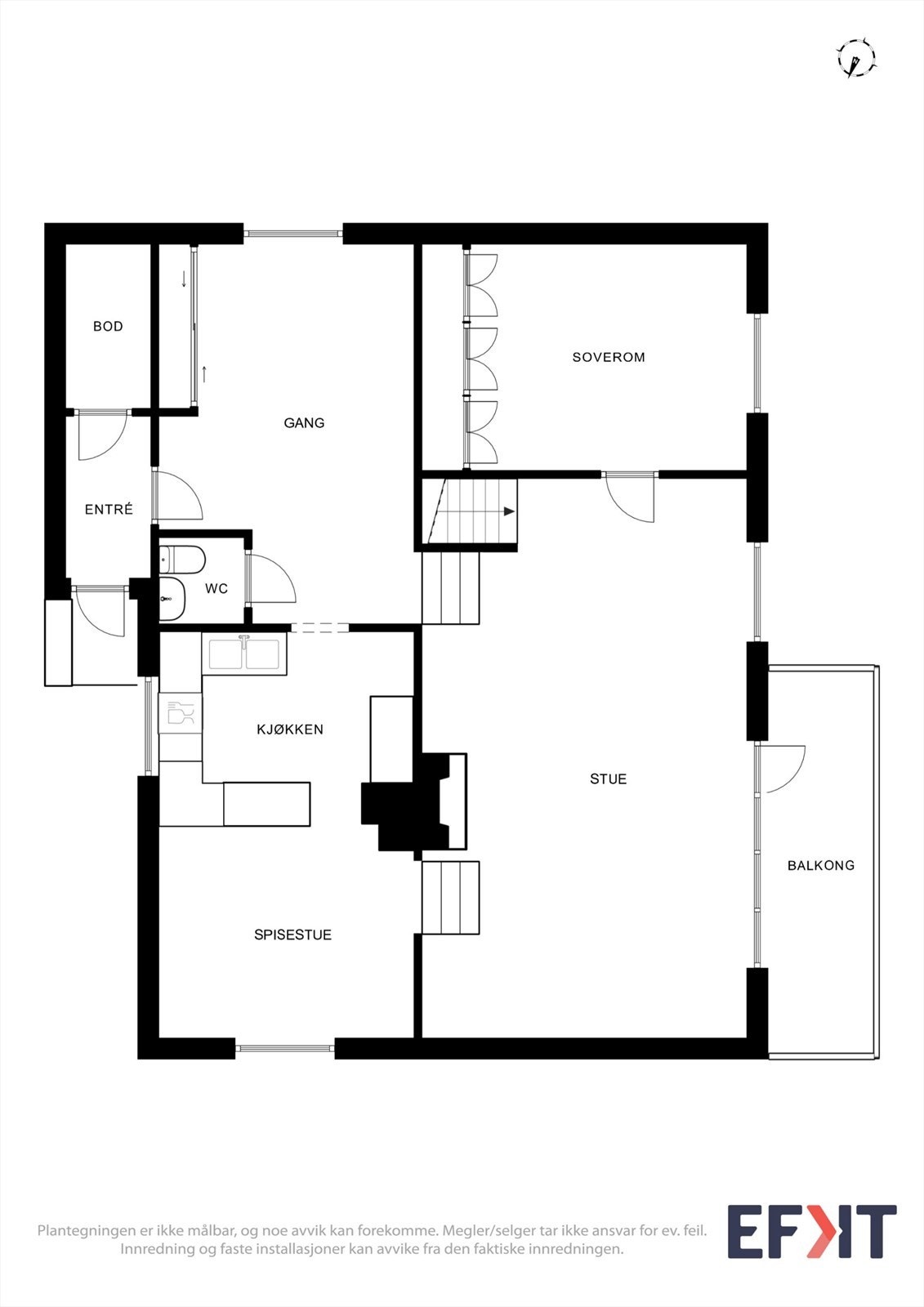 Plantegninger 1.etg. Galleribilde