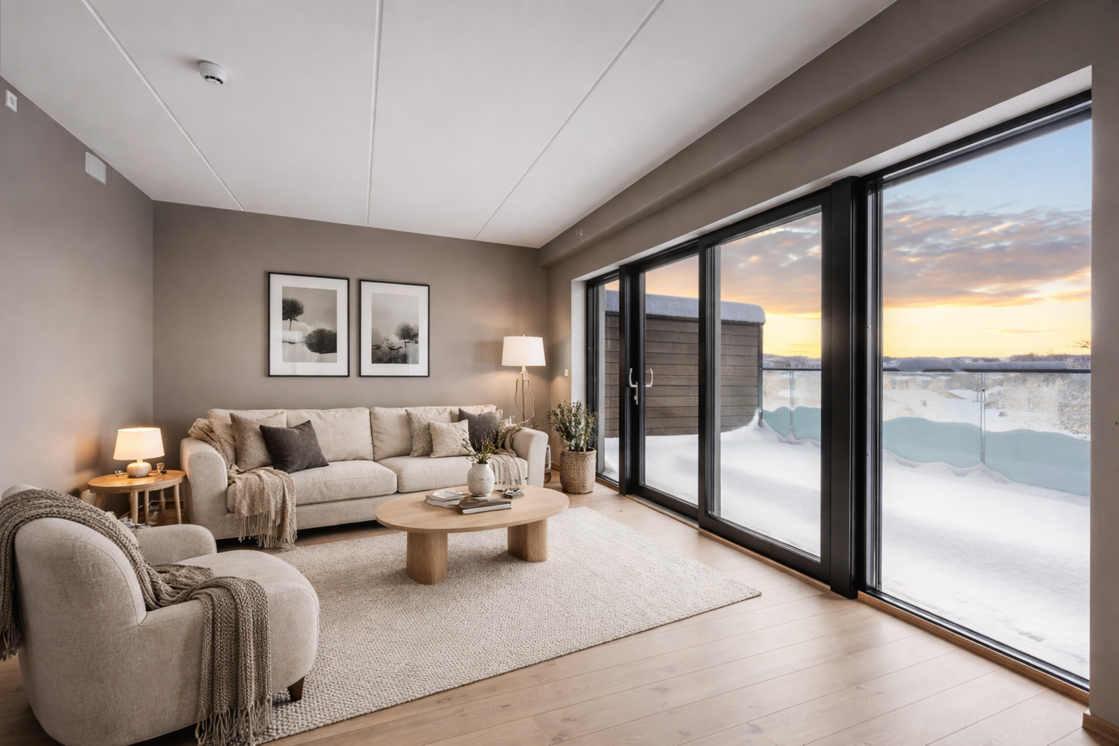 Her kan du samle venner og familie til hyggelige stunder. (Digitalt stylet) Galleribilde