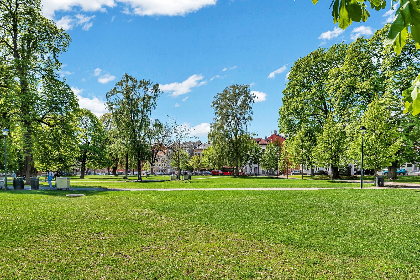 Boligen ligger et steinkast unna populære Sofienbergparken. Parken byr på et yrende parkliv i sommermånedene. Galleribilde