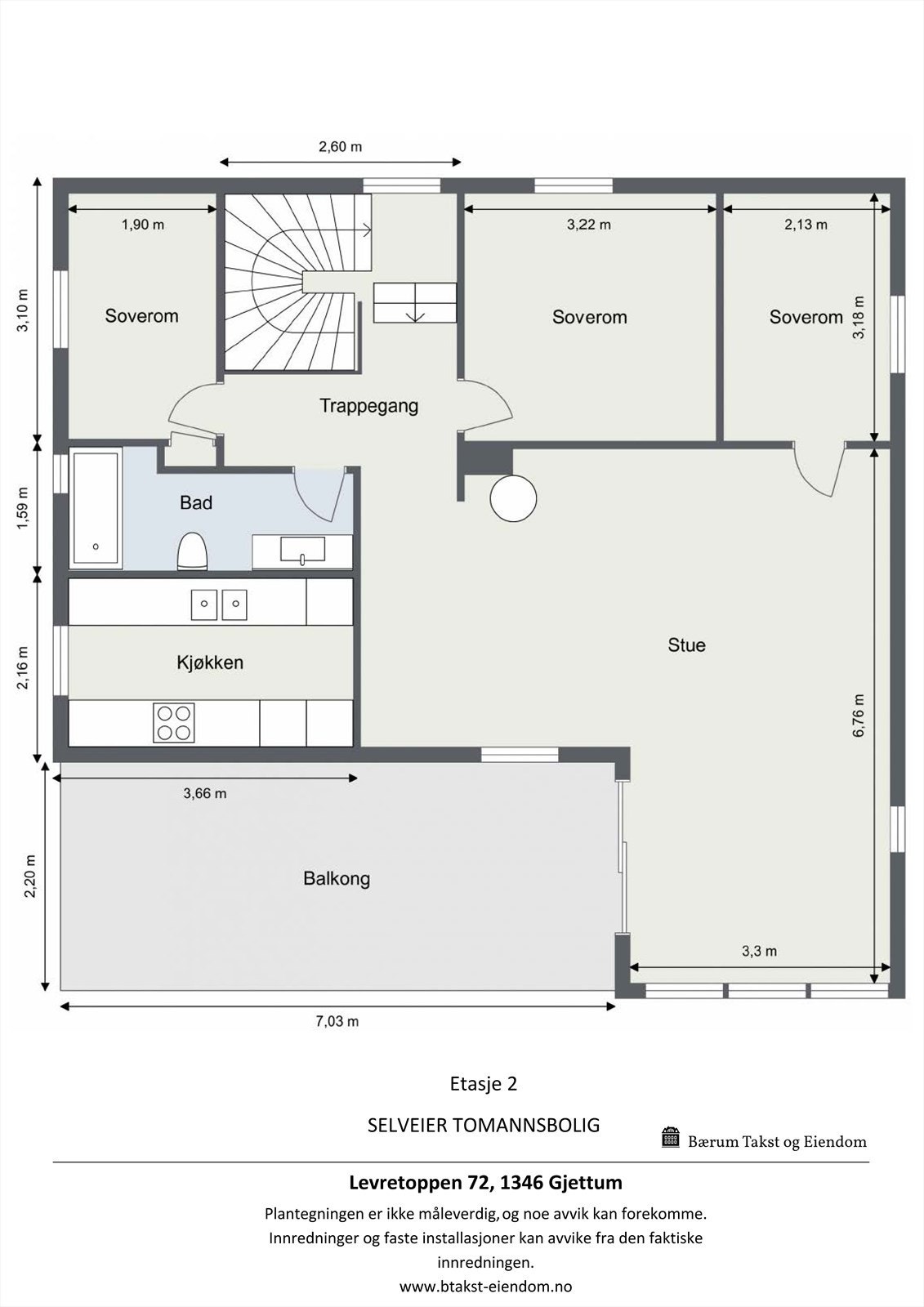 Plantegning 2. etg. Hovedplan. Galleribilde