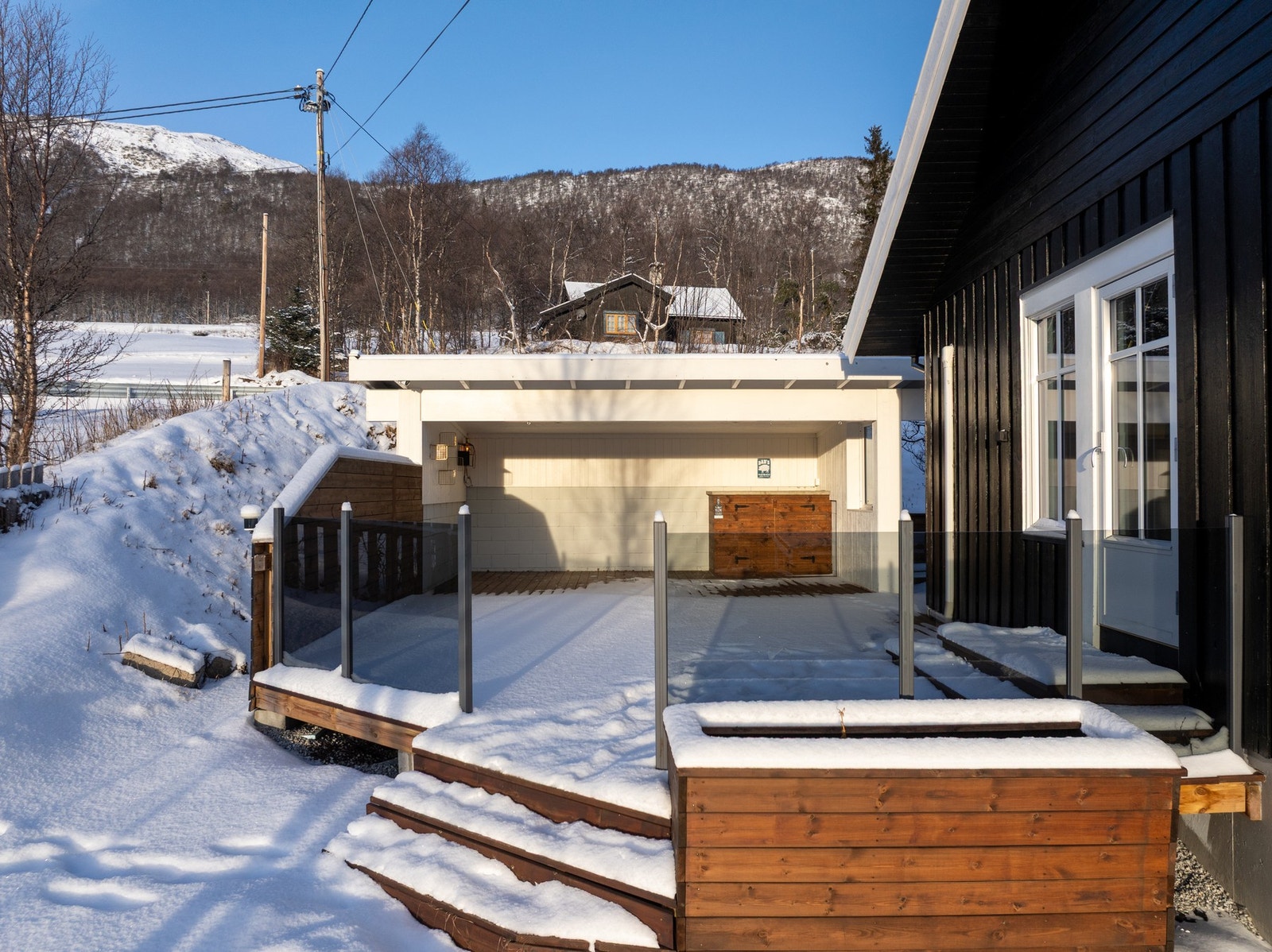 Terrasse med utestue Galleribilde