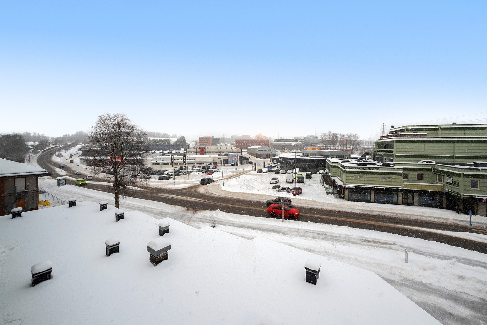 Hyggelig utsyn fra balkongen. Galleribilde