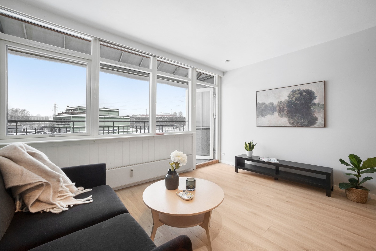 Boligen har en arealeffektiv planløsning. Galleribilde