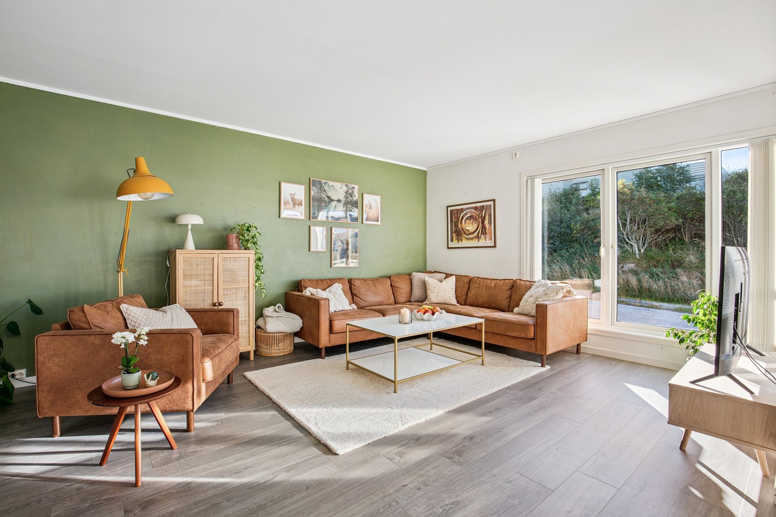 Stue har godt med lysinnslipp Galleribilde