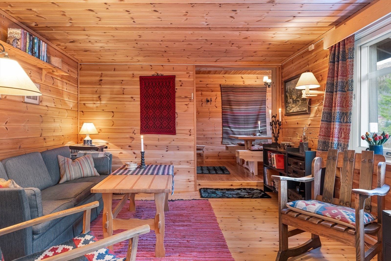 Her vil en få den rette og koselige hyttestemningen. Galleribilde