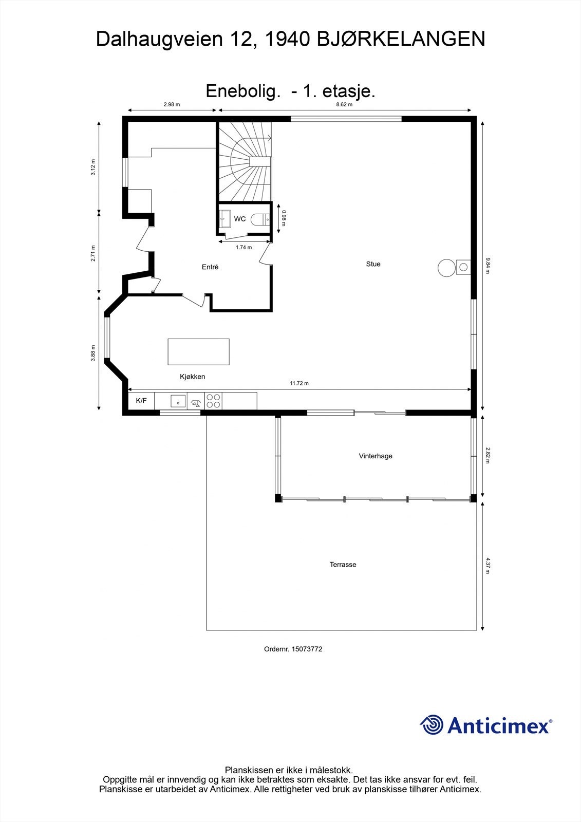 Plantegning 1- etasje. Galleribilde