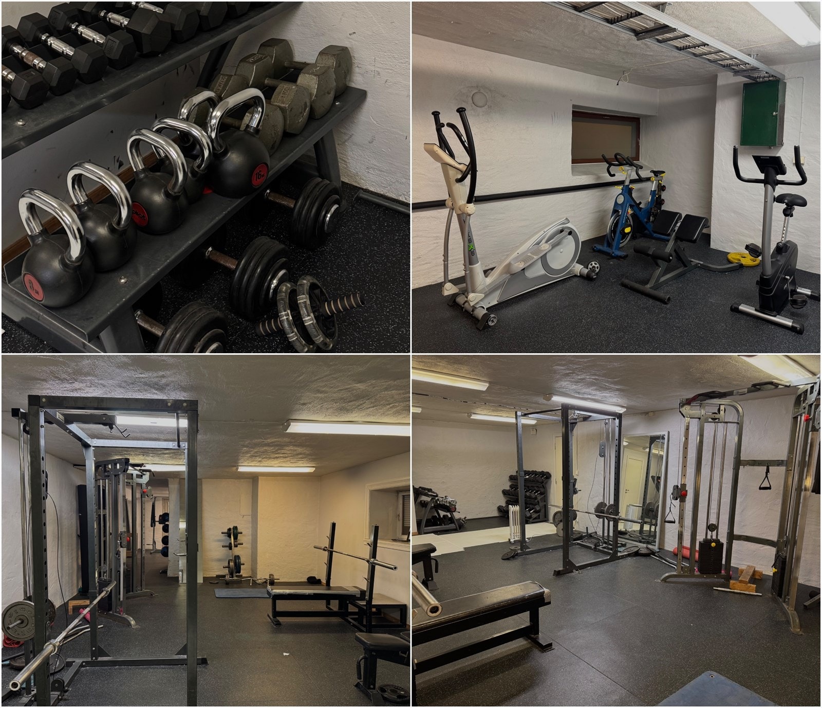 I bygget finner du godt utstyrt treningsrom Galleribilde