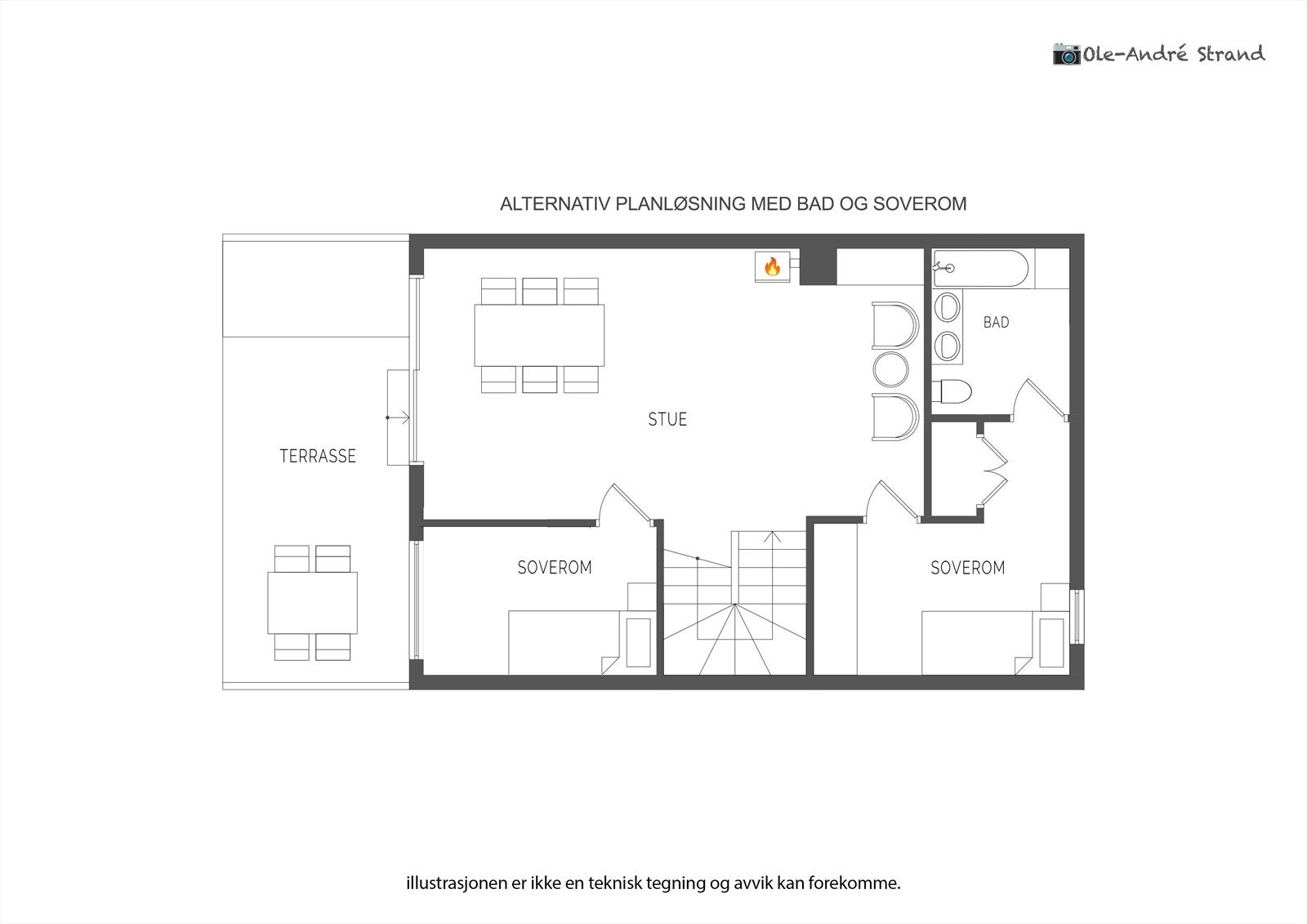 Alternativ 2D planskisse - u.etg. (NB: ev. endring til dette er søknadspliktig) Galleribilde