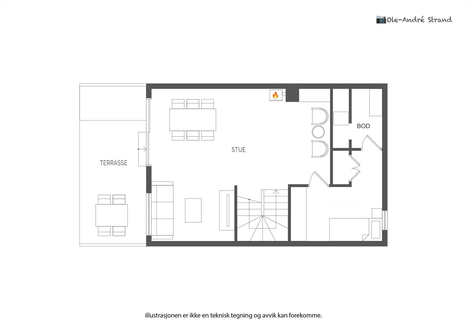 2D planskisse - u.etg. Galleribilde