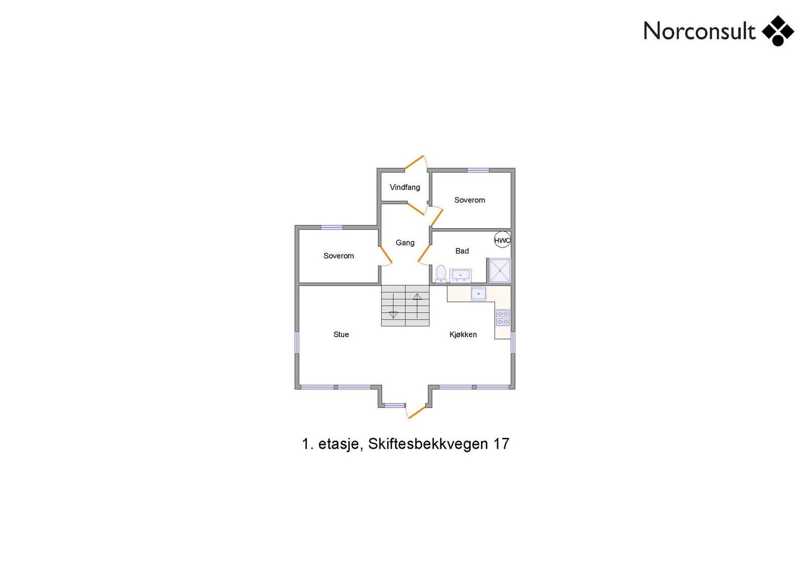Planskisse - 1.etasje Galleribilde